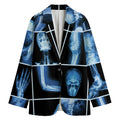 X-Ray Film Radiology Print Women's Cotton Blazer