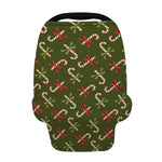 Xmas Candy Cane Pattern Print Baby Seat Cover