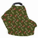 Xmas Candy Cane Pattern Print Baby Seat Cover