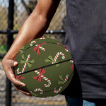 Xmas Candy Cane Pattern Print Basketball