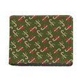 Xmas Candy Cane Pattern Print Bifold Wallet