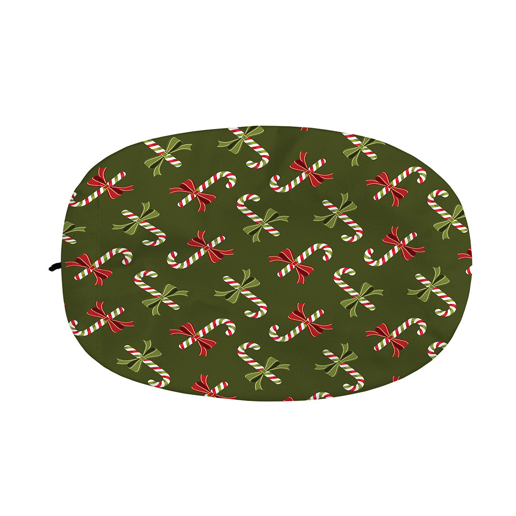 Xmas Candy Cane Pattern Print Car Side Mirror Covers