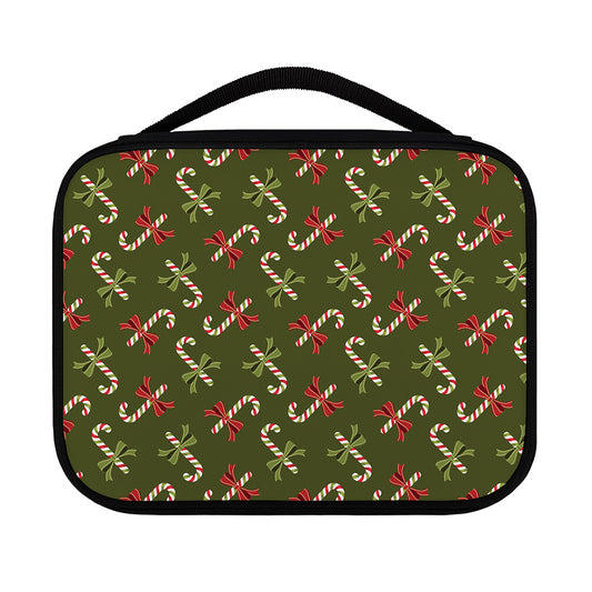 Xmas Candy Cane Pattern Print Classic Bible Case