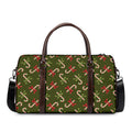 Xmas Candy Cane Pattern Print Duffel Bag