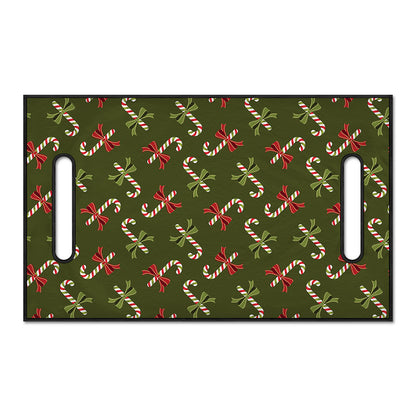 Xmas Candy Cane Pattern Print Golf Cart Seat Cover