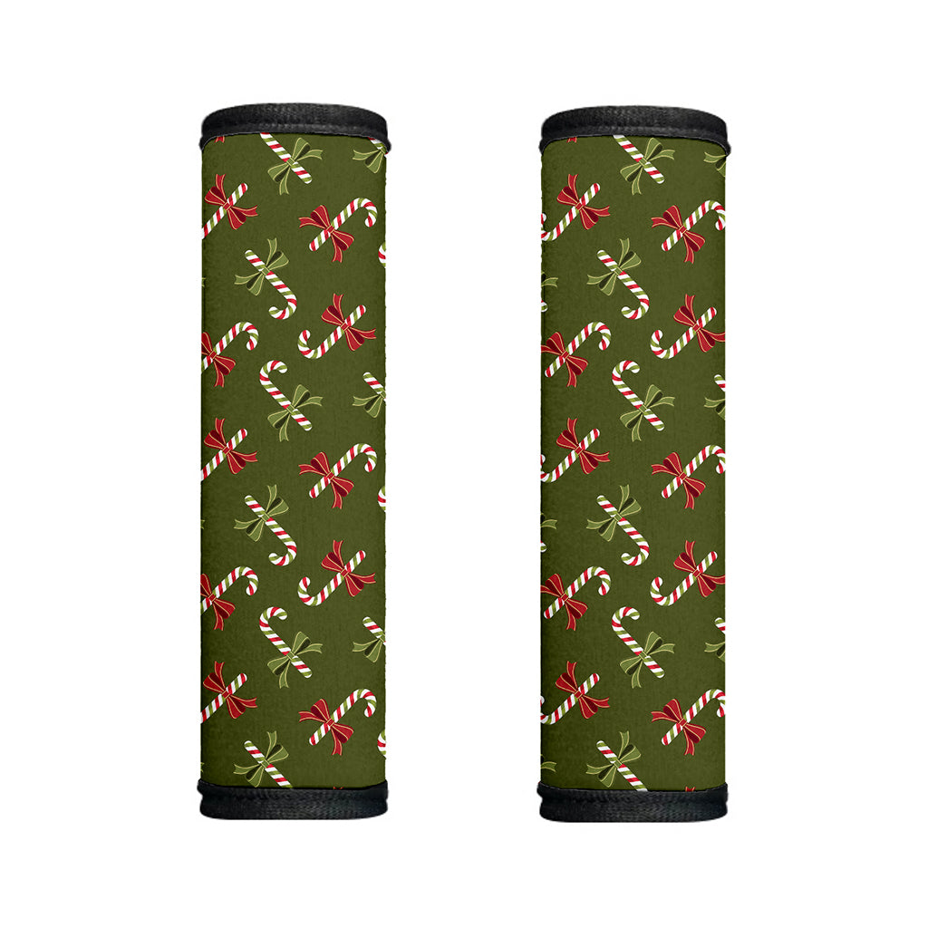 Xmas Candy Cane Pattern Print Handle Covers