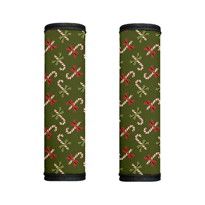 Xmas Candy Cane Pattern Print Handle Covers