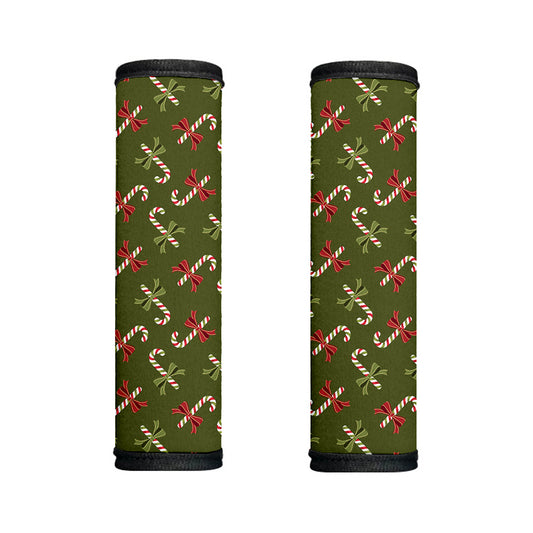 Xmas Candy Cane Pattern Print Handle Covers
