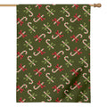 Xmas Candy Cane Pattern Print House Flag