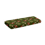 Xmas Candy Cane Pattern Print Piano Keyboard Cover