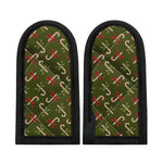Xmas Candy Cane Pattern Print Skillet Handle Cover