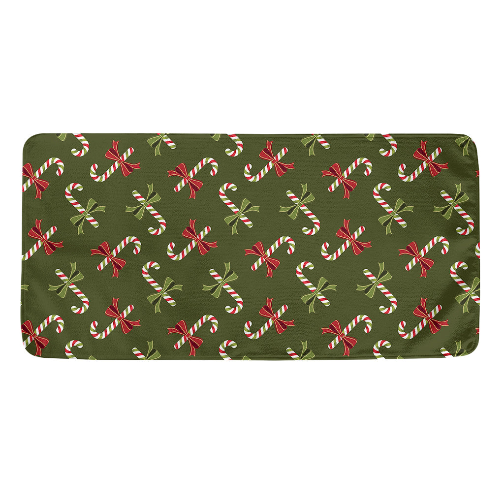Xmas Candy Cane Pattern Print Towel