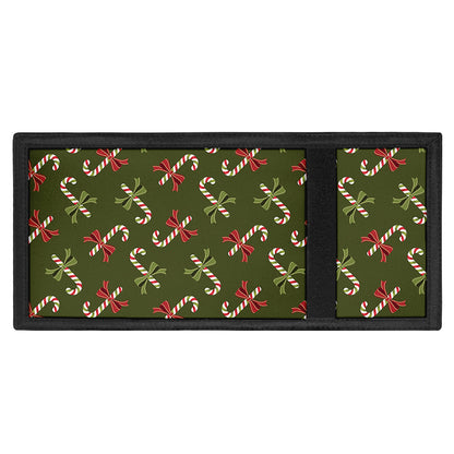 Xmas Candy Cane Pattern Print Trifold Wallet