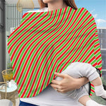 Xmas Candy Cane Stripes Print Baby Seat Cover