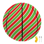 Xmas Candy Cane Stripes Print Basketball