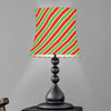 Xmas Candy Cane Stripes Print Bell Lamp Shade