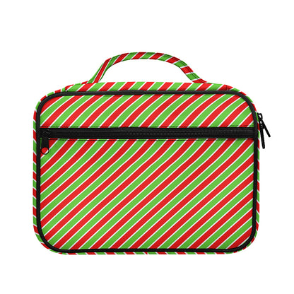 Xmas Candy Cane Stripes Print Briefcase Bible Bag