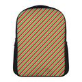 Xmas Candy Cane Stripes Print Casual Backpack