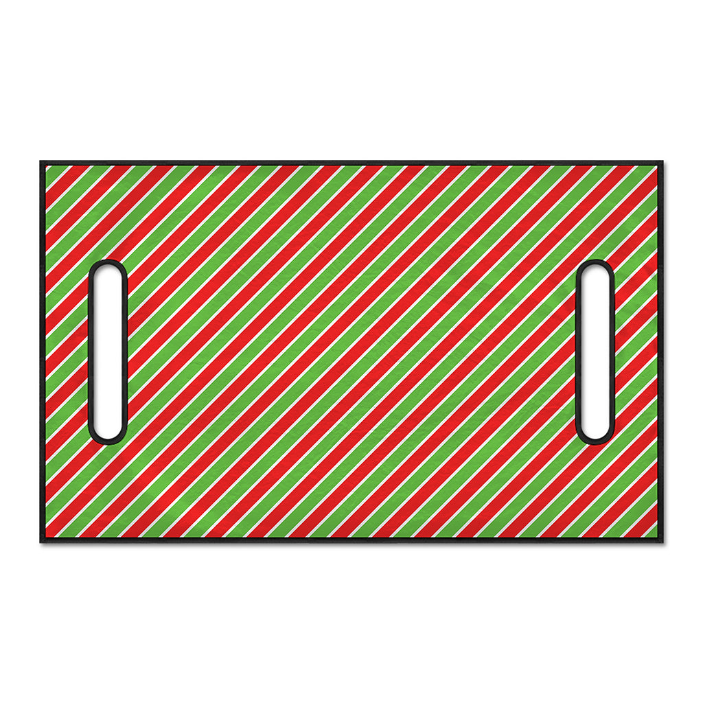 Xmas Candy Cane Stripes Print Golf Cart Seat Cover