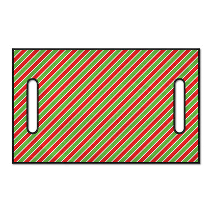 Xmas Candy Cane Stripes Print Golf Cart Seat Cover
