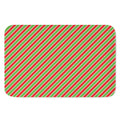 Xmas Candy Cane Stripes Print Indoor Door Mat