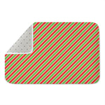 Xmas Candy Cane Stripes Print Indoor Door Mat