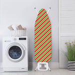 Xmas Candy Cane Stripes Print Ironing Board Cover