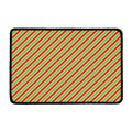 Xmas Candy Cane Stripes Print Kitchen Mat