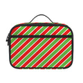 Xmas Candy Cane Stripes Print Portable Lunch Bag