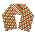 Xmas Candy Cane Stripes Print Scarf