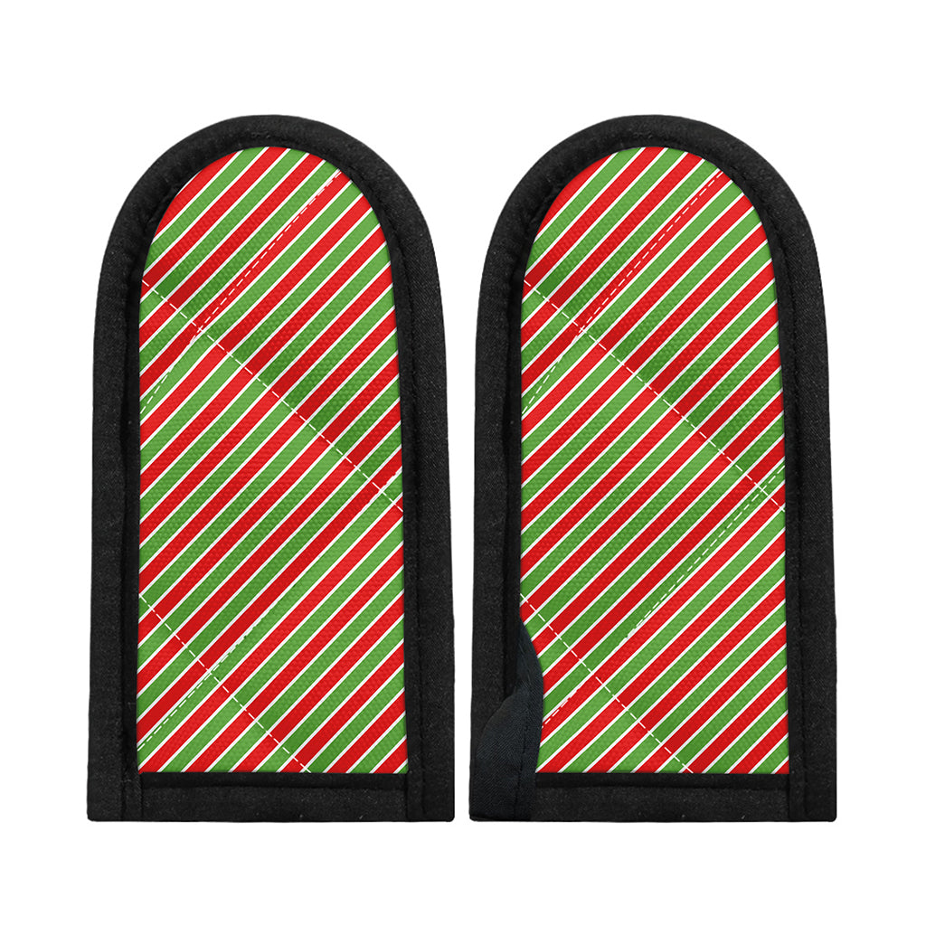 Xmas Candy Cane Stripes Print Skillet Handle Cover