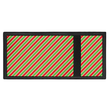 Xmas Candy Cane Stripes Print Trifold Wallet