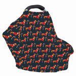 Xmas Dachshund Pattern Print Baby Seat Cover