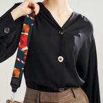 Xmas Dachshund Pattern Print Bag Strap