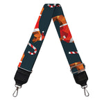 Xmas Dachshund Pattern Print Bag Strap
