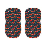 Xmas Dachshund Pattern Print Bar Stool Covers