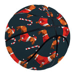 Xmas Dachshund Pattern Print Basketball