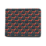 Xmas Dachshund Pattern Print Bifold Wallet