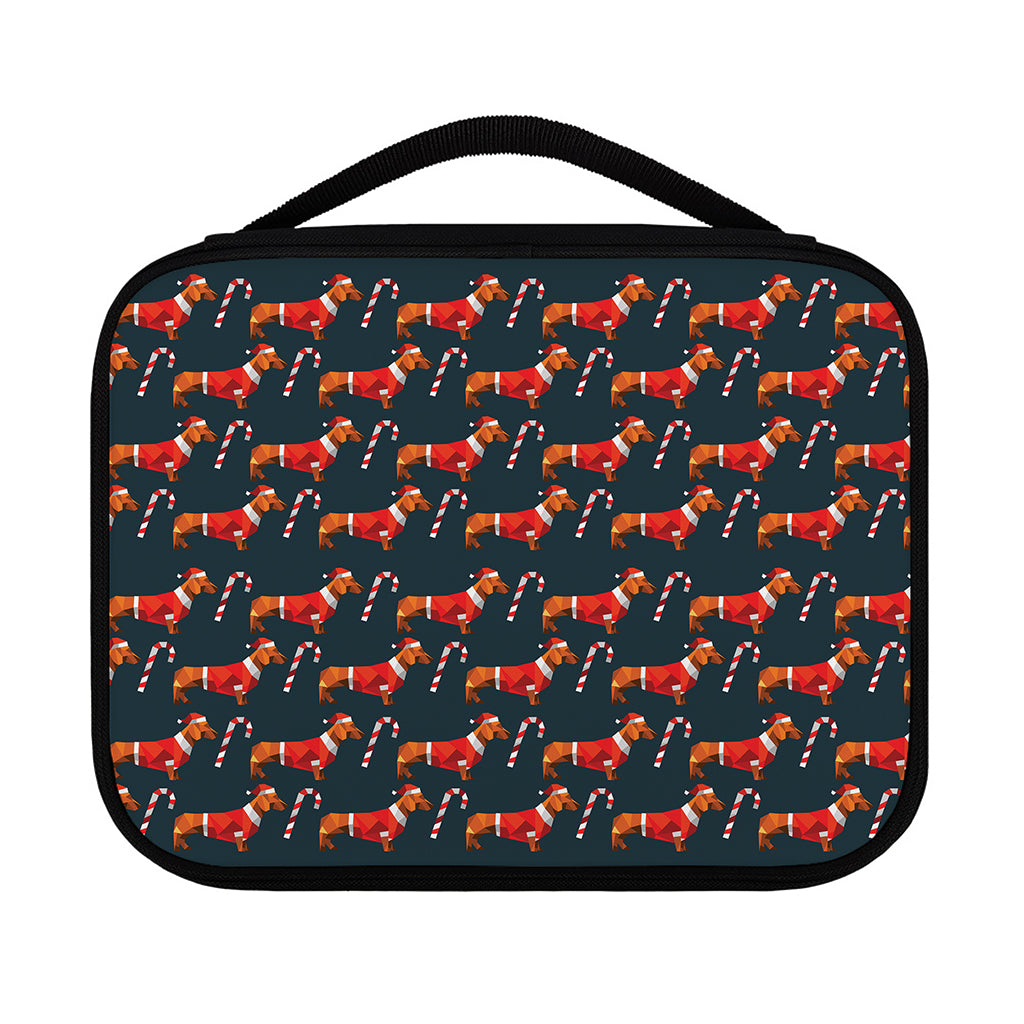 Xmas Dachshund Pattern Print Classic Bible Case