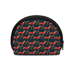 Xmas Dachshund Pattern Print Coin Purse