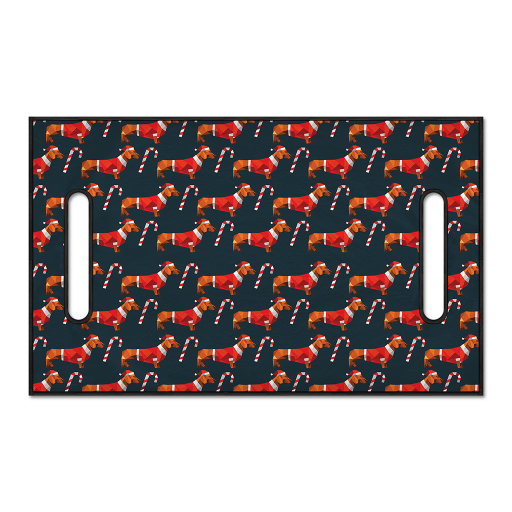 Xmas Dachshund Pattern Print Golf Cart Seat Cover