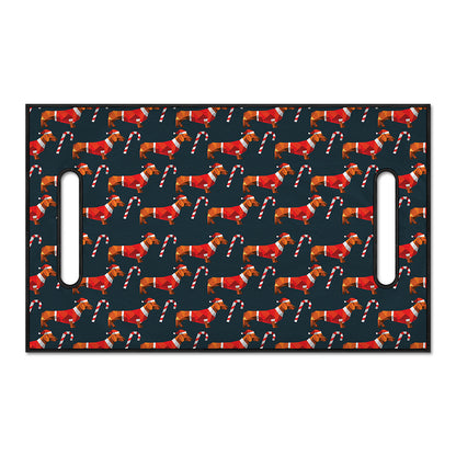 Xmas Dachshund Pattern Print Golf Cart Seat Cover