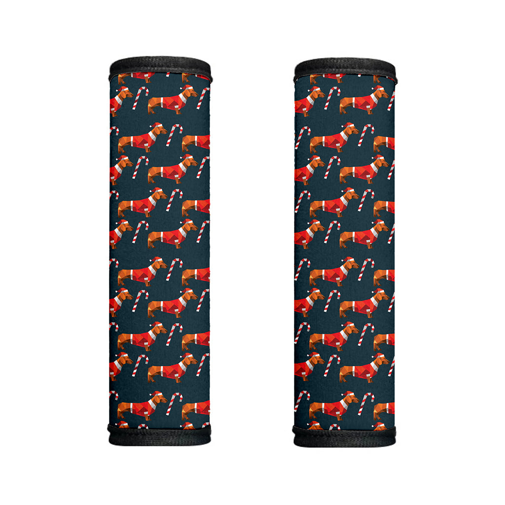 Xmas Dachshund Pattern Print Handle Covers