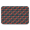 Xmas Dachshund Pattern Print Indoor Door Mat