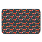 Xmas Dachshund Pattern Print Indoor Door Mat