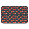 Xmas Dachshund Pattern Print Indoor Door Mat