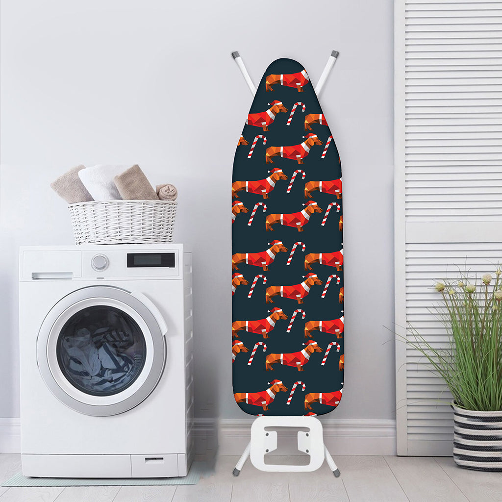Xmas Dachshund Pattern Print Ironing Board Cover