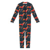 Xmas Dachshund Pattern Print Jumpsuit