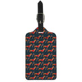 Xmas Dachshund Pattern Print Luggage Tag