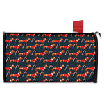 Xmas Dachshund Pattern Print Mailbox Cover